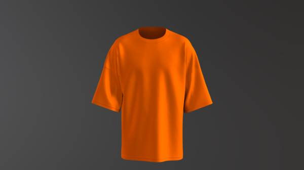Plain Oversized Tee (Orange)