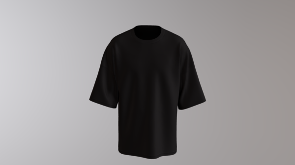 Plain Oversized Tee (Black)